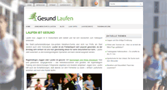 Desktop Screenshot of laufen-gesund.de