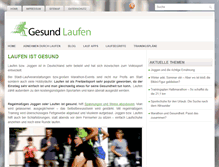 Tablet Screenshot of laufen-gesund.de